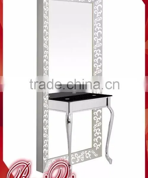 Beiqi Luxury Makeup Mirror Frame Mirror Station Used Barber Shop Salon Furniture
