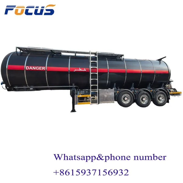 3 Axle 60cbm Fuel Tank Semi Trailer, Tri-Axle 50000L Fuel Tank Trailer 50m3 Aluminum and Steel Fuel Tank Trailer for Sale. photo-2