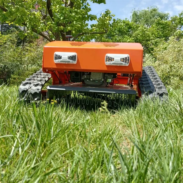 Yamaha Engine Commercial Rubber Track Lawn Mower Fernsteuerung Fernbedienbarer Rasenmäher Der beste Rasenmäher photo-4