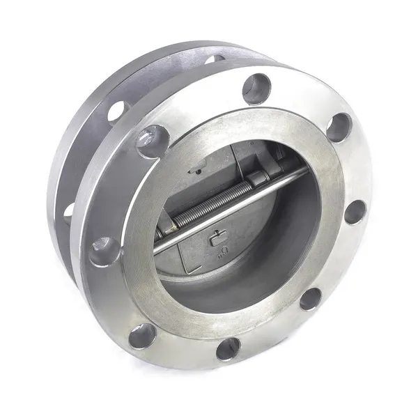 Manufacturer Direct Sales of High-quality Flange Connected Stainless Steel Double Disc Swing Check Valve photo-2