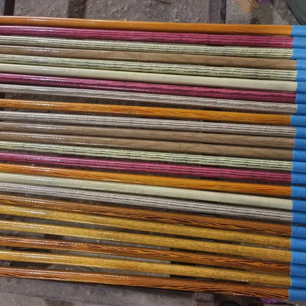 Hot Sale PVC Cover Mop Handle Wooden Broom Stick Wooden Floor Mops Palos De Escoba Cleaning photo-3