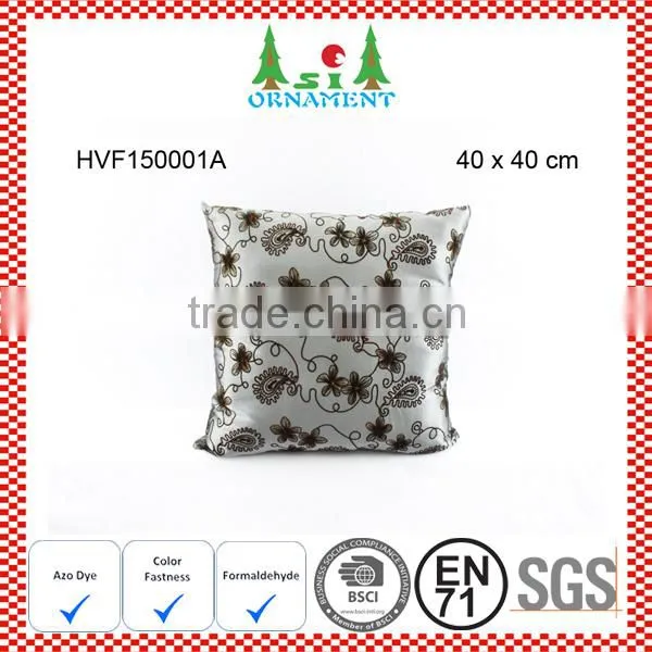 Satin With Embroidery Cushion
