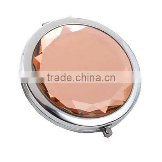 Stylish Crystal Double Cosmetic Mirror Portable Makeup Mirror photo-2
