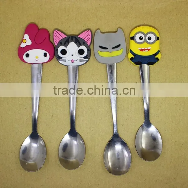 Custom Wholesale Price Cute Design Kids Soup Spoon photo-3