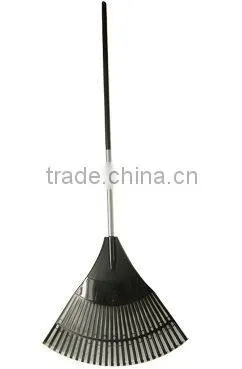 Plastic leaf rake or lawn rake