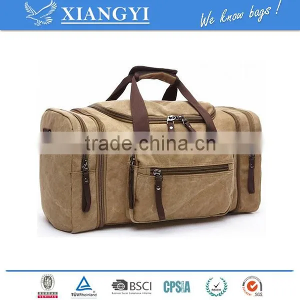 Fashion Bag,Oversized Canvas Travel Tote Luggage Weekend Duffel Bag Luggage Sporty Gear Bag,new Design in 2016 photo-5