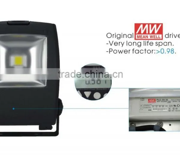CE ROHS Meanwel Driver Bridgelux COB Floodlight 10W/50W photo-2