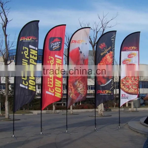 Any Size Custom Brand Logo Feather Teardrop Square Polyester Print Knife Flag Show Flag Display Advertising Flag Quality Choice photo-2