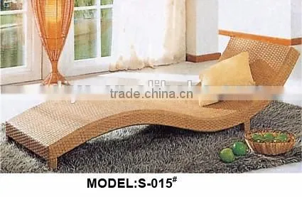 Modern Luxury Outdoor Leisure Rattan/wicker Beach Sun Lounger in the Shape of S photo-2