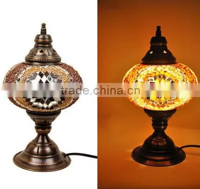 Handmade Turkish Decorative Mosaic Desk Lamp photo-5