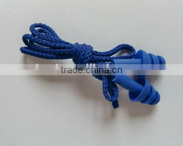 Brand Silicone Ear Plugs SNR:27db Silicone Ear Plugs With String Polyurethane Material Ear Plug Stop Noise Silicon Ear Plug photo-2