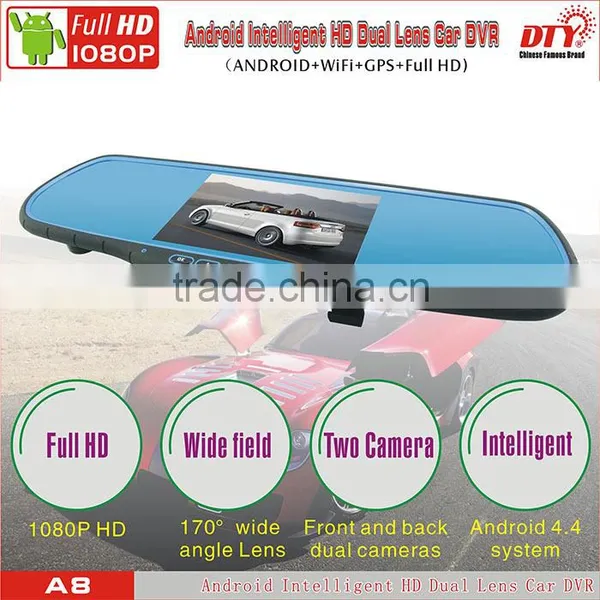 DTY Android Car Wireless Rearview Mirror With Reversing Camera, Rear View Mirror Camera Car Dvr , A8 photo-5
