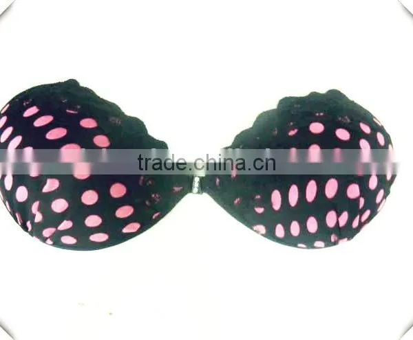 Uplift Front Closure Sponge Bras Cute Lingerie With Dotted photo-3