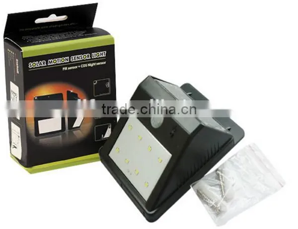 2015 New Outdoor 8 LED Solar Wall Mounted Motion Sensor Light photo-6