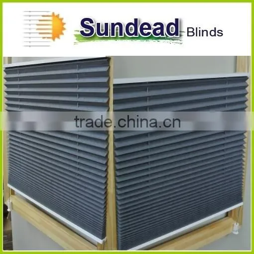 2015 Hot Sale High Quality Pleated Blinds /Polyester Fabric Pleated Blinds /plissee Blinds photo-6