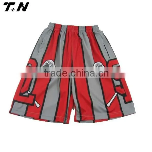 High Quality 100% Polyester Sublimation Lacrosse Shorts photo-6