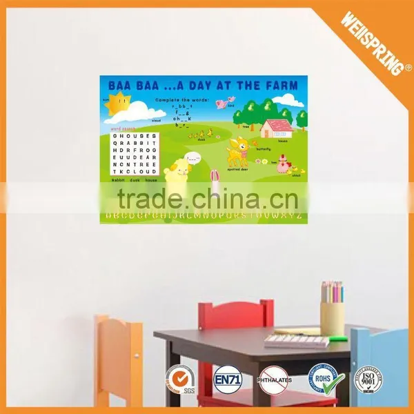 Popular Removable Waterproof Vinyl Whiteboard Sticker