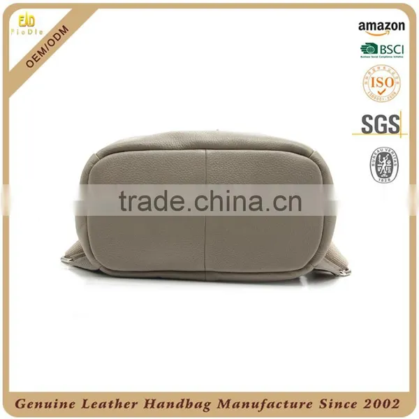 CSS1596-001 Made in China Genuine Leather Tactical Backpack Big Size Cow Leather School Bag Famous Trveling Bag photo-4