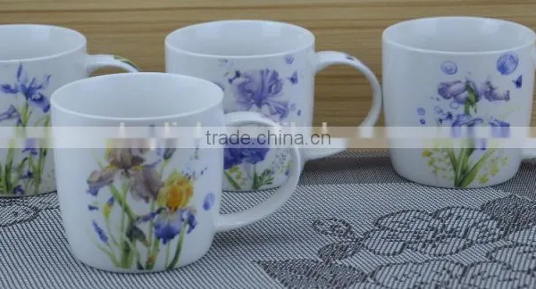 11OZ Mr Dog Decal Print Coffee Cups, Shiny Surface New Bone China Mug, KL5004-10302 photo-4