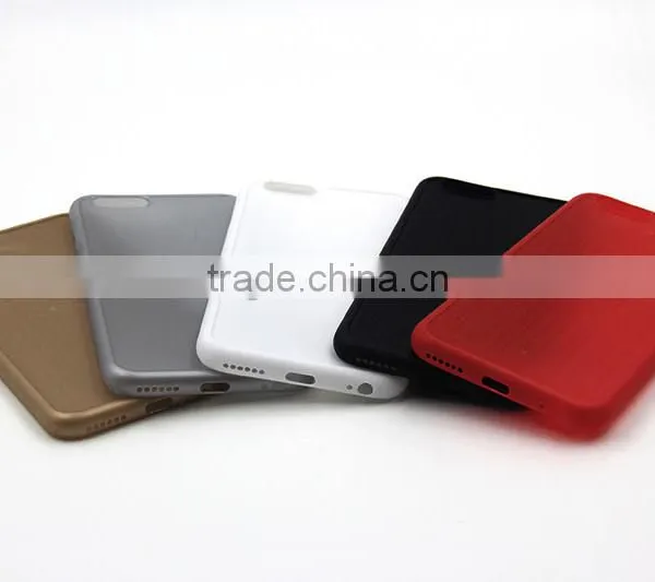 Ultra Thin 0.6MM Matte High Protective Blank Case for IPhone SE With Groove photo-4