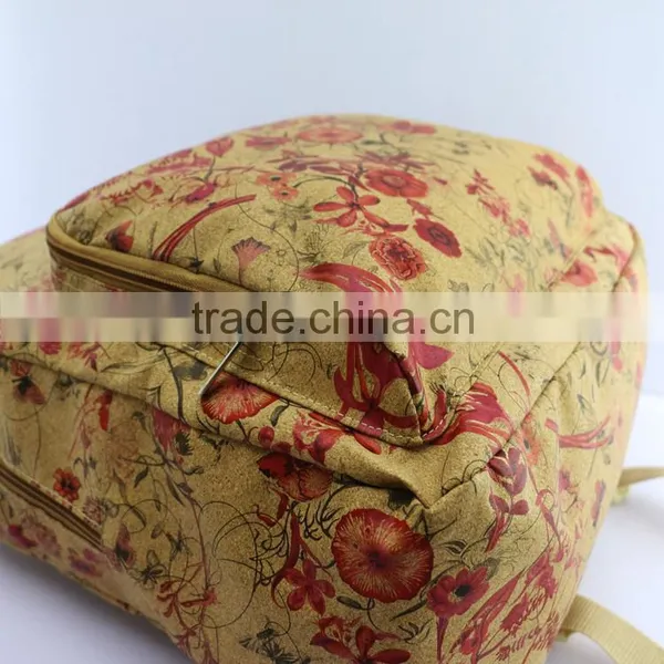 New Trend Girls' Real Wood Veneer Printing Multifunctional Folding Backpack photo-5