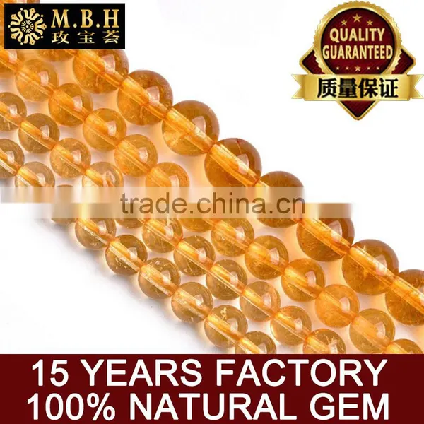 Natural Fashion Multicolored Beads Wholesale Manufacturers Yellow Crystal Semi-finished Products Bead Long Chain DIY Handmade be