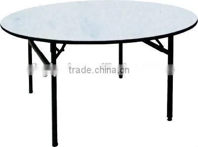 White Restaurant Table Pvc Round Folding Table YT15 photo-3
