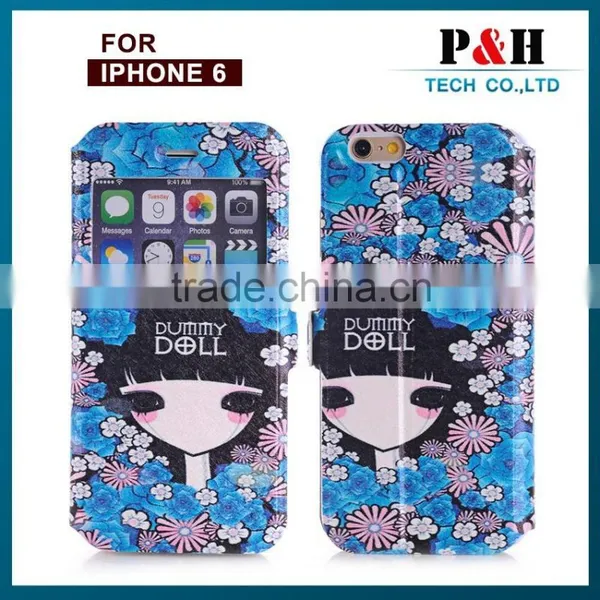 Colorful Drawing Style Flip Leather Case for Apple IPhone 6 Iphone 6 Plus,for Iphone 6s Case photo-4