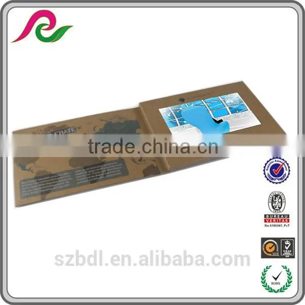 A5 Size 7'' TFT Screen Greeting Card Video, LCD Business Gift Card photo-2