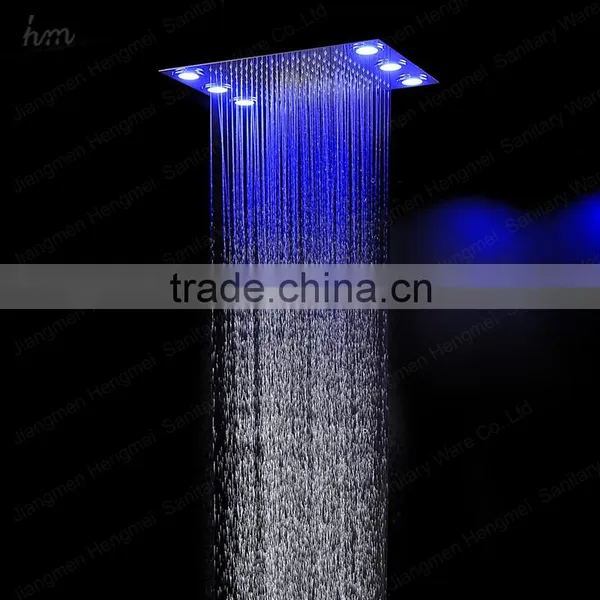 New Invention 360*500mm 304ss Polish Electric Rain Shower Set Remote Control Color Change Led Shower Head With Digital Shower mi photo-4
