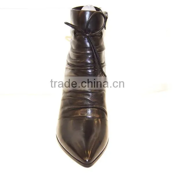 Autumn Winter New Arrival Genuine Leather Women Ankle Boots Fashion Zipper Side Cool Women Boots photo-3