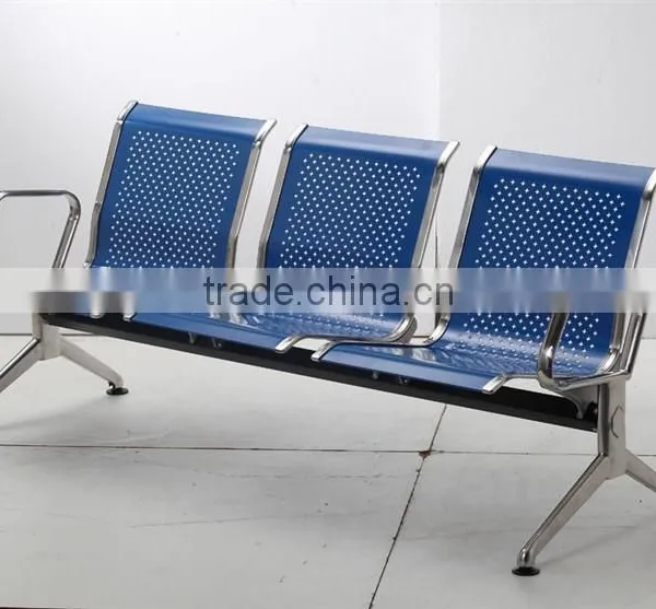 Modern 3 Seat Steel Public Waiting Chair Office Reception Waiting Chairs