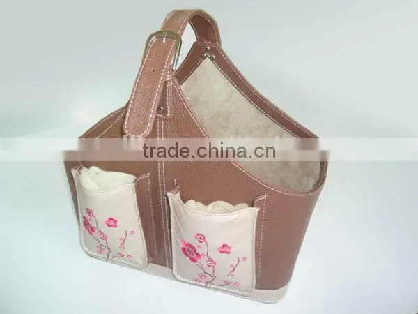Modern Stylish Leather House Storage Basket photo-4