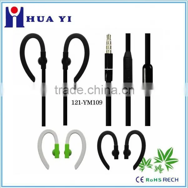 Attractive Design Stereo Sport Earphone With Mic Earhook