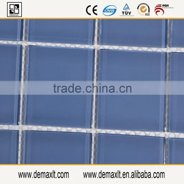 Fancy Crystal Back Color is Skyblue Glass Mosaic Tile From China Demax photo-2