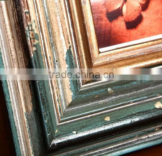 Top Quality Retro Table Wall Decorative Archaistic Wooden Picture Rahmen Handmade Baroque Antique Natural Solid Wood Photo Frame photo-3