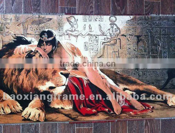Gobelin French Aubusson Tapestry With Advanced Embroidered Technics