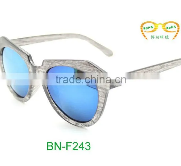 2015 High Quality Wooden Frame Mirroor Lens Sunglasses photo-3
