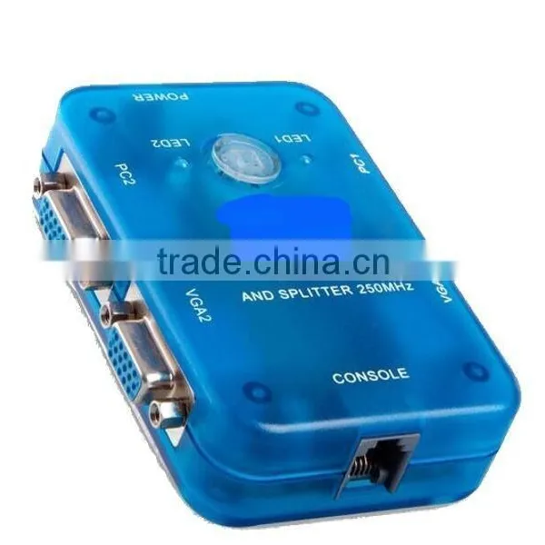 Sharing Video Switcher VGA SWITCH USB 2.0 KVM 2 Ports Selector VGA Print Auto Switch Box Controller 1920*1440