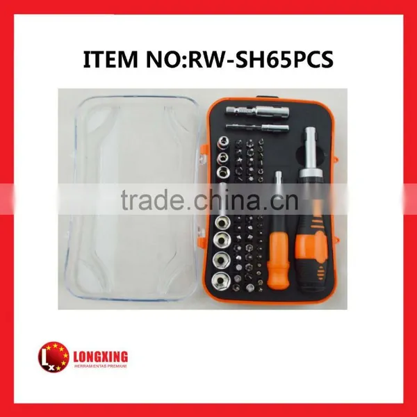Factory Supply High quality65 pcs quick release precision screwdrivers socket set