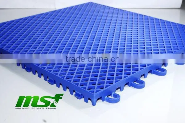 Interlocking Modular Volleyball Court Floor, Outdoor Playground PP Mat Flooring