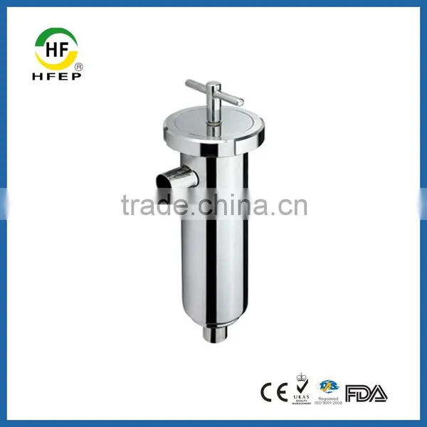 Sanitary 316 Stainless Steel Side Inlet Angle Type Filter Housing Strainer