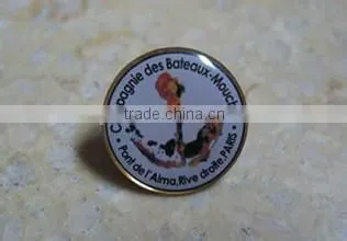 Metal Label Pin of of Football and Flag Logo photo-4