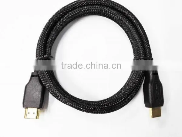 1.8M Black Nylon Net HDMI Cable photo-2
