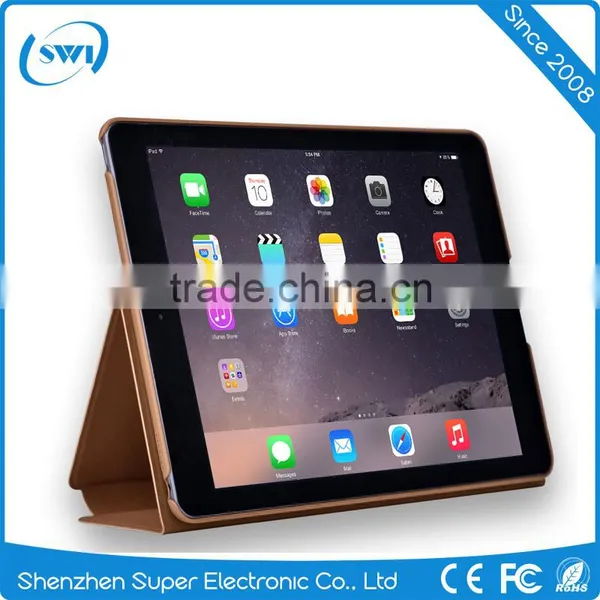 Factory Price Ultra Slim Leather Cover Cases With Stand For IPad Pro 9.7 Inch Size