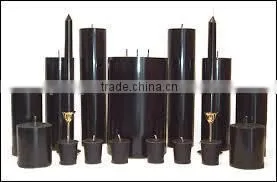 Black Candles Praffin Wax Candles Wholesale Candles