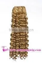 Synthetic Fiber 2 Meters Hair Weft,deep Curly Hair Weave for Briading