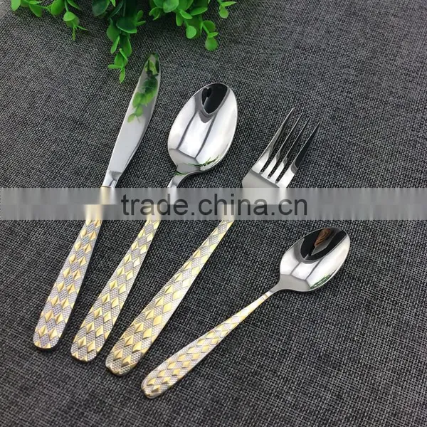 Turkish Dinnerware Stainless Steel Royalty Line Cutlery Set photo-2