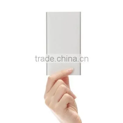 Super Slim 9.9mm Xiaomi Power Bank 5000mAh Original, Portable Mobile Baterry Smart Powerbank 5000mAh Charger, Red and Silver photo-2
