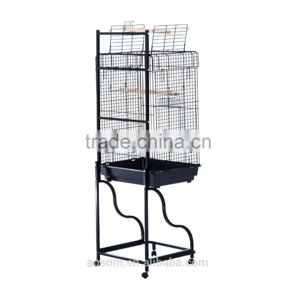 Pawhut 58" Bird Cage - Black photo-3